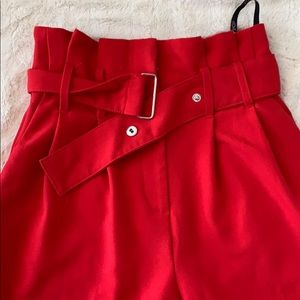 TopShop high waist red chinos